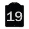 Signmission Sign with Number 19 Heavy-Gauge Aluminum Architectural Sign, 24" x 18", BS-1824-22903 A-DES-BS-1824-22903 - alternate 1